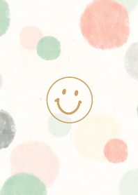 Adult watercolor Polka dot - smile6-