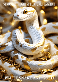 White snake and gold  Lucky 83