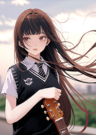 Campus guitar girl 1