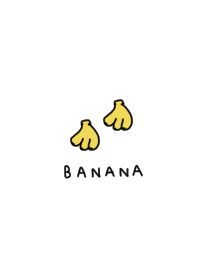 Banana and simple. White.