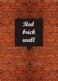 Industrial style red brick wall