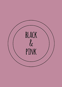 Black & Pink / Line Circle