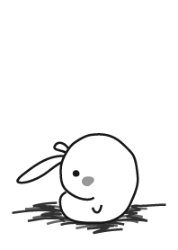 rabbit staring-9