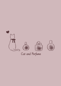 猫と香水 -くすみピンク-