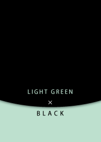 ライトグリーンと黒