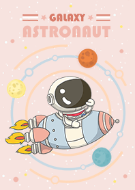 misty Cat - Rocket Astronaut pink2