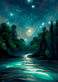 Beautiful starry night view#1660