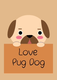 Simple Love Pug Dog