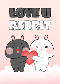 Black & White Rabbit With Love Theme
