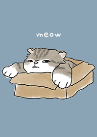 neko drawing1 / pale blue