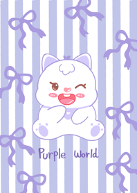 Cat purple world