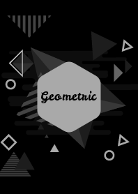 Modern Geometric Black & Gray