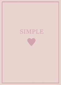 大人のシンプルハート =kusumi pink=