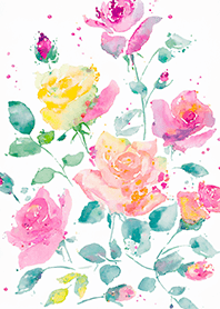 薔薇(バラ)の花の着せかえ(R4133)