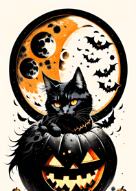 halloween cat e4B58b