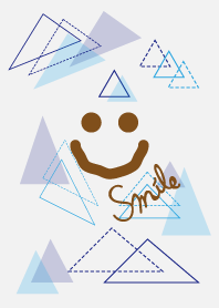 blue triangle - smile 1-