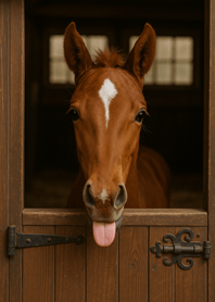 Playful Foal | Brown Wood#6