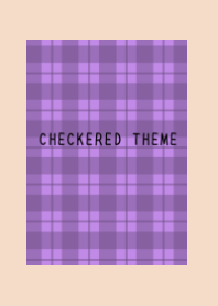 DUSTY PURPLE CHECKERED THEME/PINK BEIGE