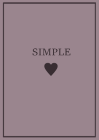 SIMPLE HEART =vintagepurple black=