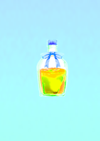 Happy little bottle Yellow Blue