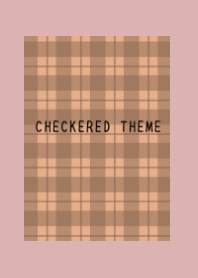 DUSTY ORANGE CHECKERED THEMEj-DUSTY PINK