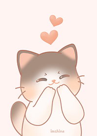 pink cute smile cat