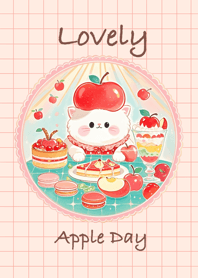 วันหวานๆกับแมวแอปเปิ้ล(สีแดง)