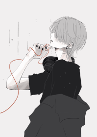 雨ですね、淡色