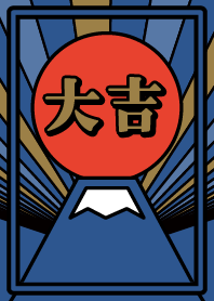 Sunrise/LuckyMt.Fuji/Indigo x Red x Gold