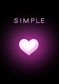 Simple heart pink black