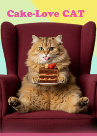 Cake-loving cat