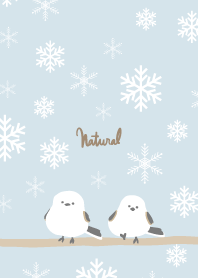 Long-tailed Tit Crystal of snow2 Japan