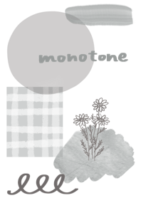 Monotone collage theme