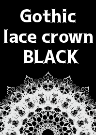 Gothic lace crown BLACK