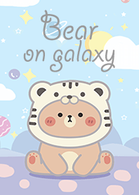 Bear tiger on galaxy!