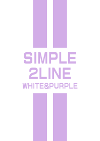 White & Purple double line(2line)