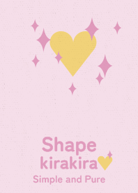 kirakira heart pink