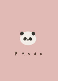 Pink beige and panda.