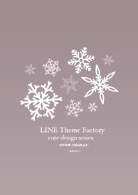 cute design series -sepia snow-