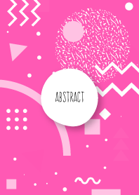 Abstract Geometric Hot Pink 2