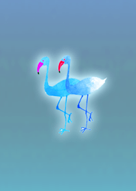 Simple Flamingo Blue