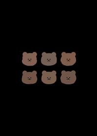 かわいいテディベア!(クラシックブラック)