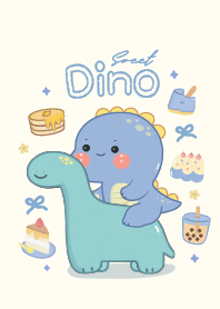 Dino cute : minimal blue :D