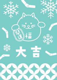 Lucky Theme! Lucky SNOW CAT! MINT ver.