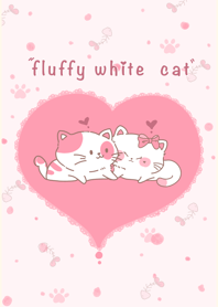 Sweet Fluffy White cat