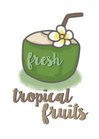 fresh tropical fruits