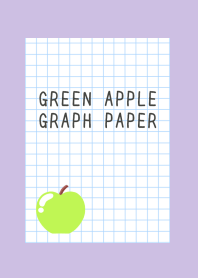 GREEN APPLE GRAPH PAPER-DUSTY PURPLE