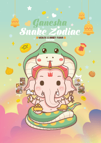Ganesha & Snake Zodiac - Wealth