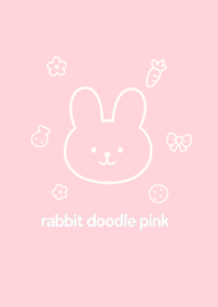 Rabbit Doodle Pink