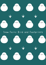 Snow Fairy Bird and Footprints-DEEP GR